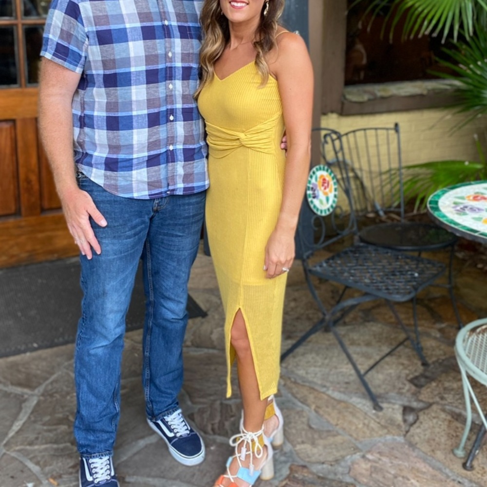 Express Yellow Maxi-Dress